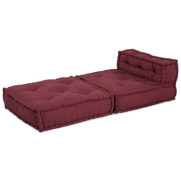 Modulär soffa rödbrun 70x70x54 tyg
