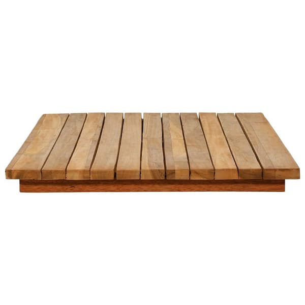 Bordsskiva 90 x 45 x 3,5 cm Rektangulär Massivt teakträ