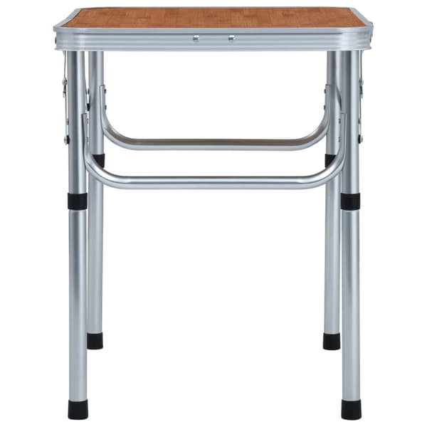 Hopfällbart campingbord aluminium 60x45 cm