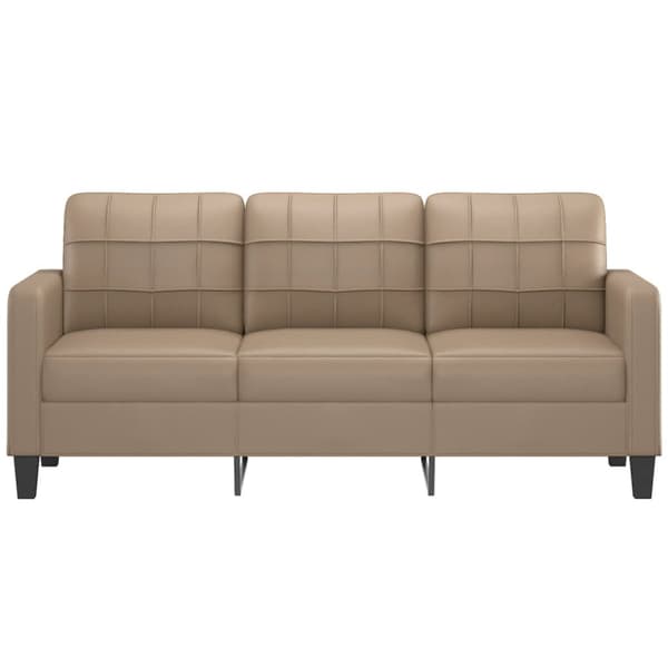 3-sitssoffa cappuccino 180 cm konstläder