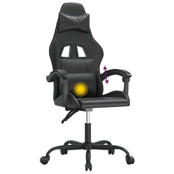 Gamingstol svart konstläder