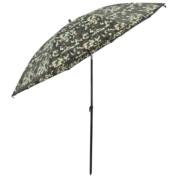 Fiskestångsparaply 218 x 185 cm Oxford Polyester Kamouflage