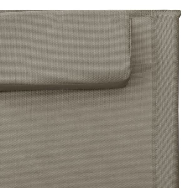 Solsäng textilen taupe och grå