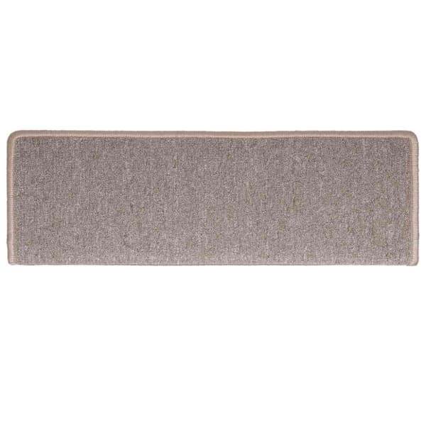 Trappmattor 30 st 65x21x4 cm ljusbruna rektangulära kanter