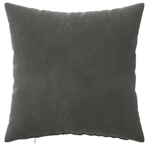 Kuddöverdrag 2 st HEERLEN Mörkgrå 45 x 45 cm Sammet
