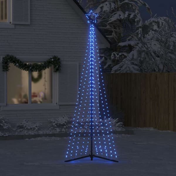 LED julgran 495 LEDs blå 300,5 cm