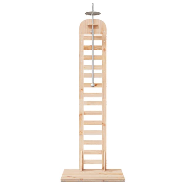Utomhus Dusch 223 cm Massivt tallträ och rostfritt stål