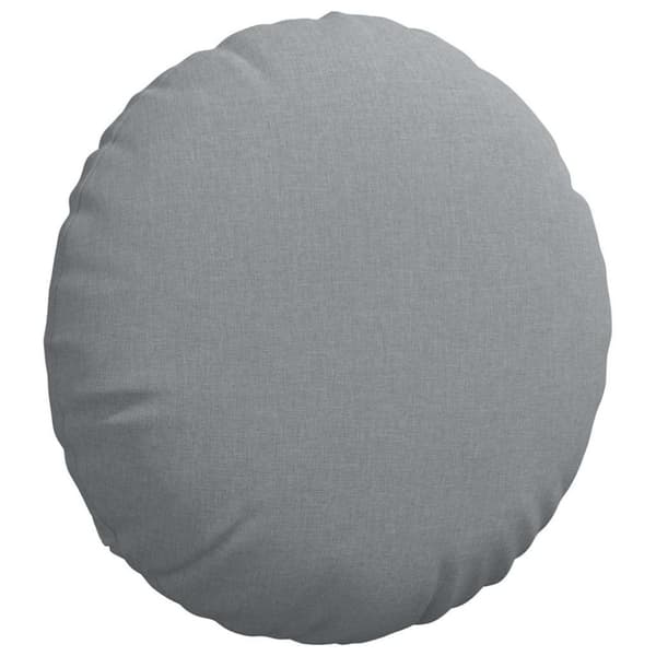 Sittkuddar 2 pcs Ljusgrå Ø50 x 19 cm tyg