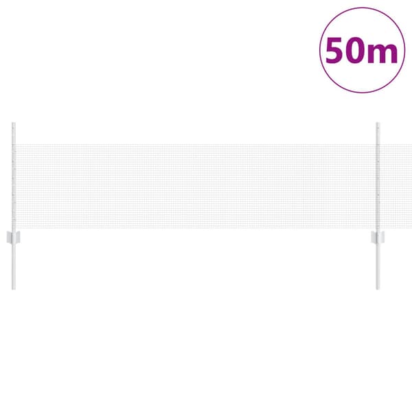 Stängsel med stolpe Silver 0,5 x 50 m Stål