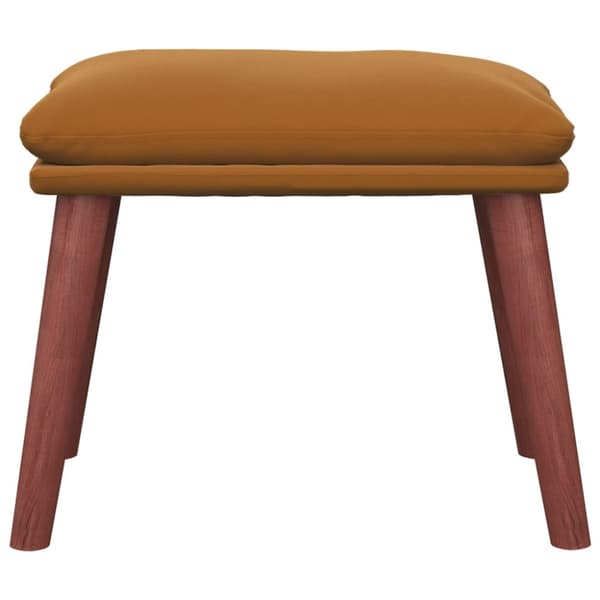 Fotpall brun 45x29,5x35 cm sammet