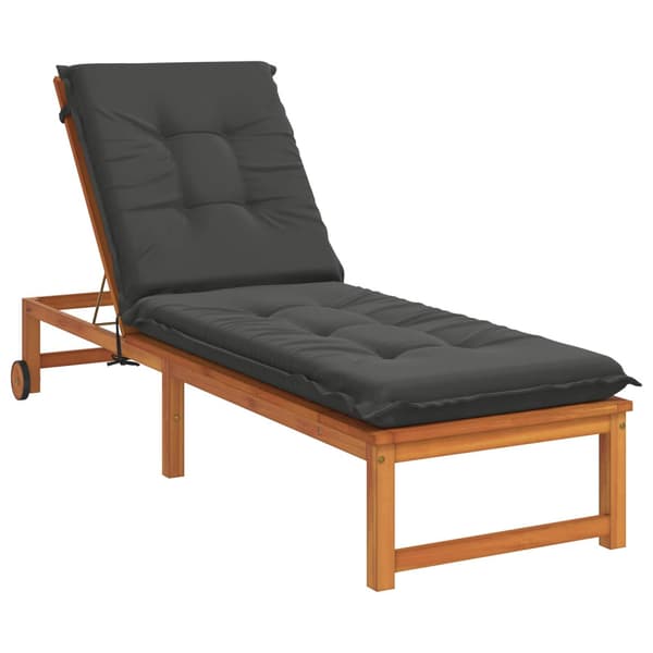 Solstol Kudde GEMERT 100% Polyester Antracit 190 x 50 x 9 cm