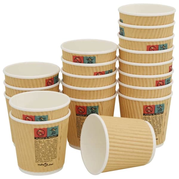 Kaffekoppar i papper med lock 1000 st 4oz 100ml