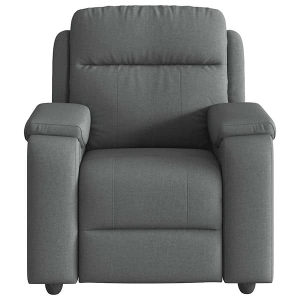 Reclinerfåtölj mörkgrå tyg