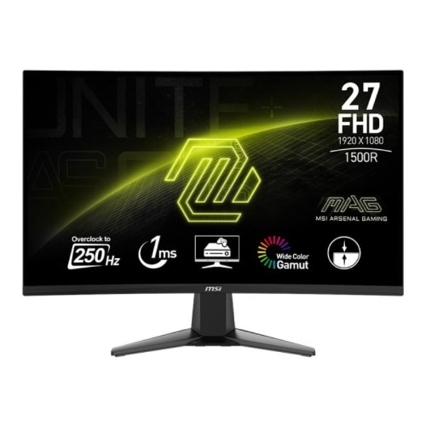 MSI MAG 27C6X - LED-skärm - böjd - Full HD (1080p) - 27" - HDR Svart