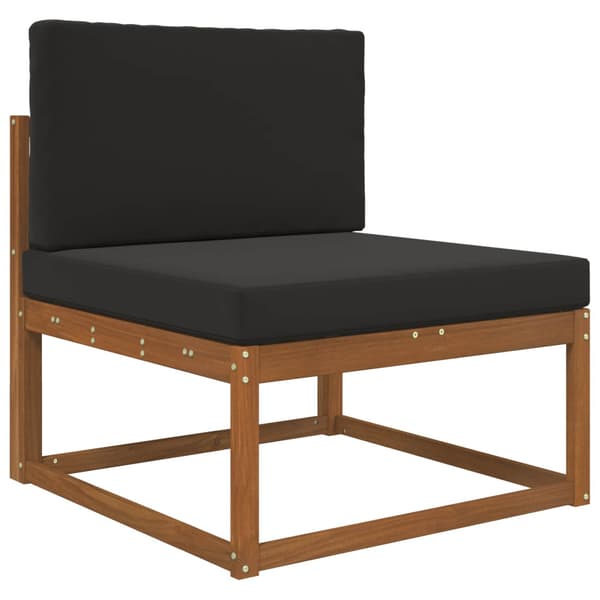 Utomhus Soffa Kudde 2 pcs Svart Polyester