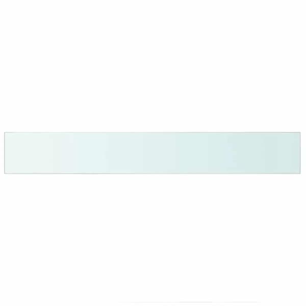 Hyllplan glas genomskinlig 90x12 cm