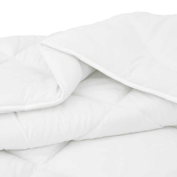 Duntäcke med kudde 2 pcs Vit Mikrofiber