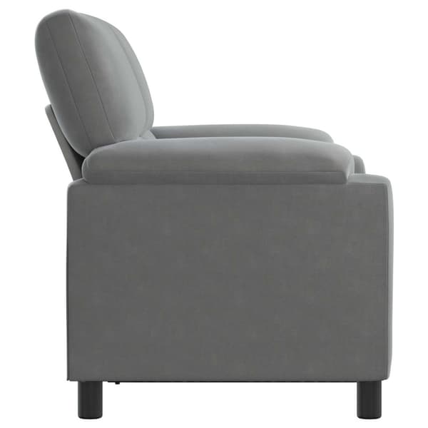 Soffa Mörkgrå 154 x 85 x 93 cm Sammet