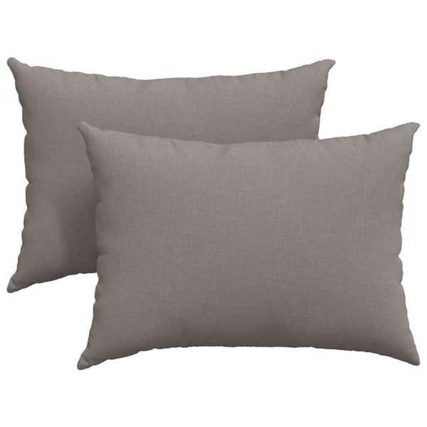Sofakuddar 2 pcs Taupe 70 x 50 cm tyg