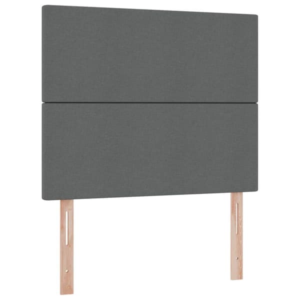 Förvaringssäng med madrass Mörkgrå 120 x 200 cm Polyester