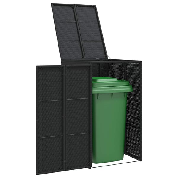 Avfallshink Box Svart 65 x 80 x 115 cm polyeten