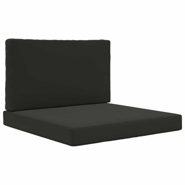 Utomhus Soffa Kudde 2 pcs Svart Polyester