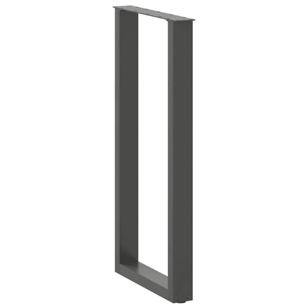 Barbordsben U-formade 2 st antracit 40x(100-101) cm stål