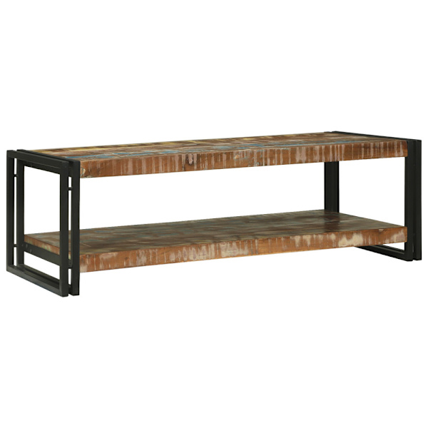 Kaffeebord Flerfärgsdesign Solid återvunnen trä