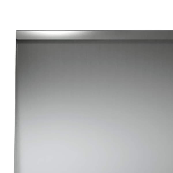 Stödvägg 4 st 60 x 12 x 30 cm Galvaniserat stål Silver