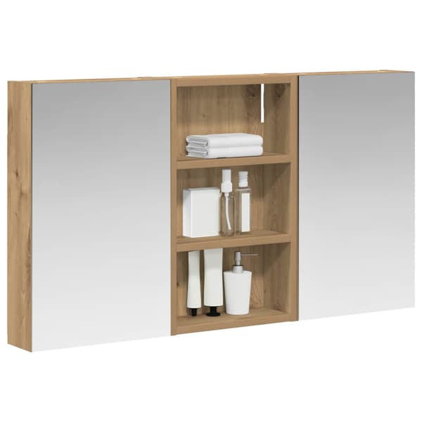 Badrumsskåpsset 3 st 90 x 10,5 x 50 cm Konstruerat trä