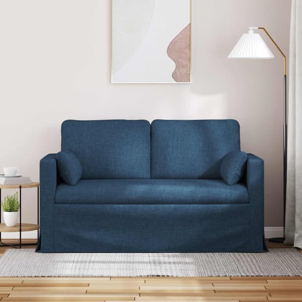 Soffa Blå 139 x 78 x 80 cm tyg