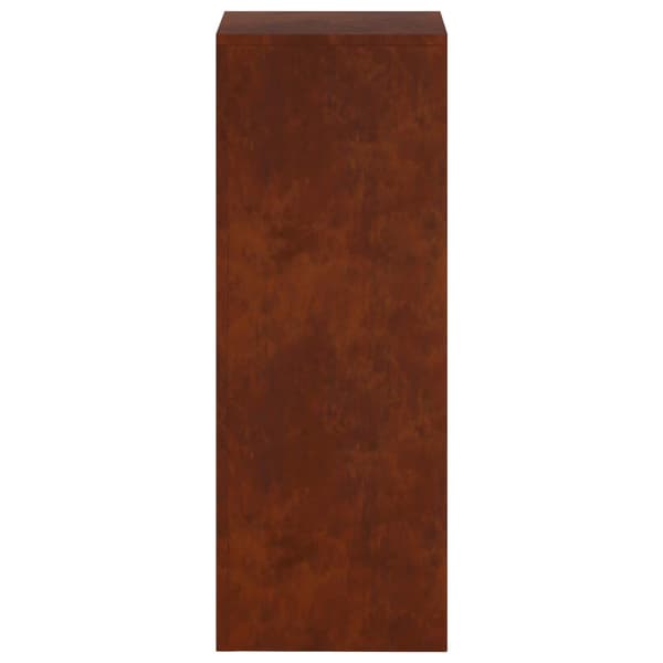 Växtställ 2 pcs Rostig 30 x 30 x 80 cm Väderbeständig stål
