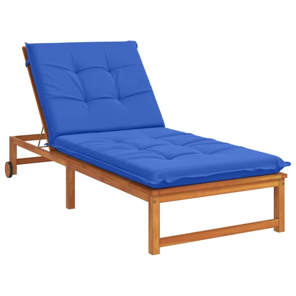 Solstol Kudde GEMERT 100% Polyester Kungsblå 190 x 90 x 9 cm