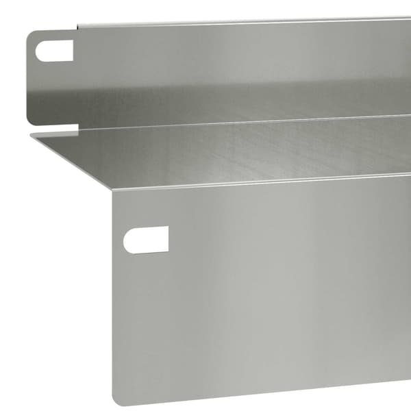 Kant för gräsmatta 20 pcs 100 x 10 x 8 cm Stål Silver