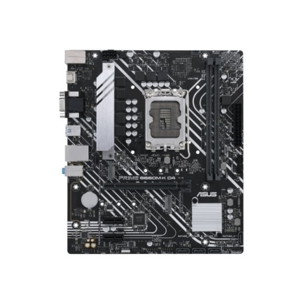 ASUS PRIME B660M-K D4 - moderkort - micro ATX - LGA1700-uttag - B660