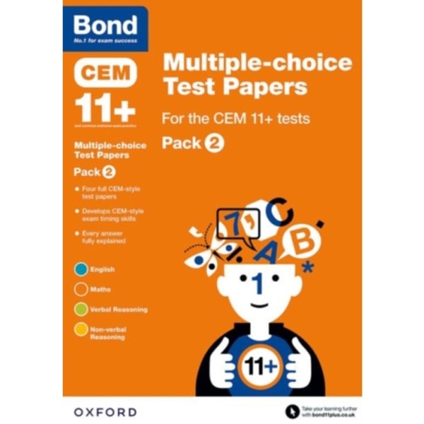 Bond 11+: Multiple-choice Test Papers for the CEM 11+ tests Pack 2: Ready for the 2025 exam (häftad, eng)