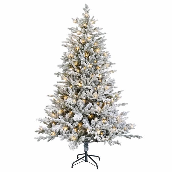 Plast Hingad Julgran 180 cm 300 LED-lampor Varmvit