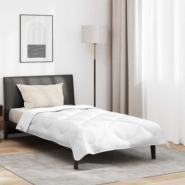 Duntäcke med kudde 2 pcs Vit Mikrofiber