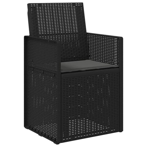 Trädgårdsmatstolar 2 pcs Antracit PP