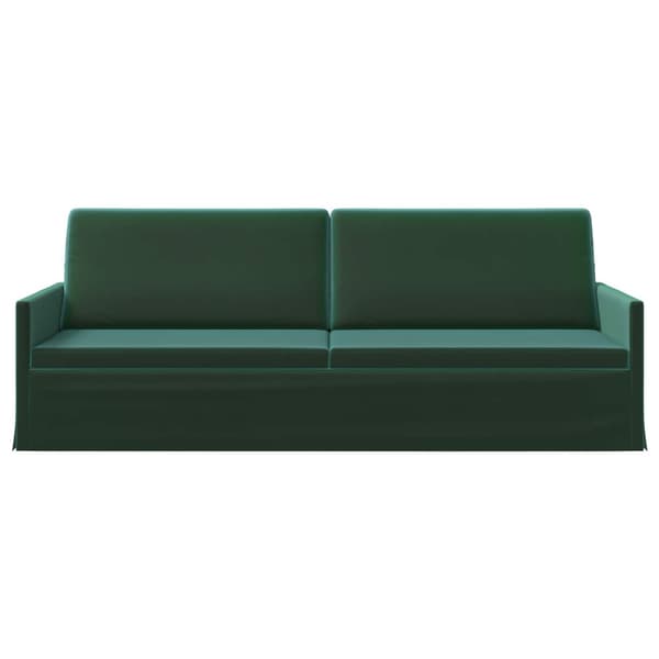 3-sitssoffa Mörkgrön 220 x 81 x 82 cm Sammet (V)