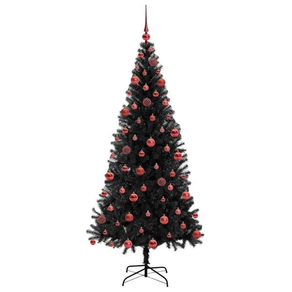 Julgran Svart 180 cm PVC