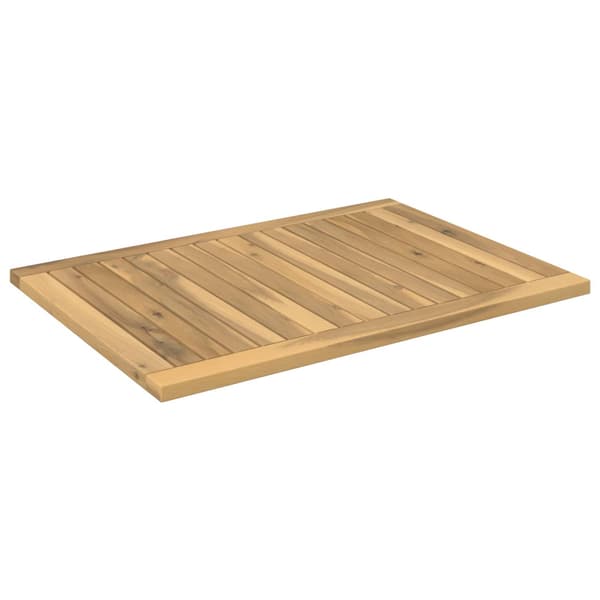 Bordsskiva 68,5 x 49 x 2 cm Rektangulär Massivt Akaciaträ Vit