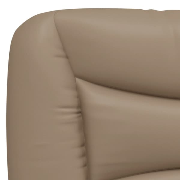 Bed Frame with LED without Mattress "Hvar" Cappuccino 180x200 cm