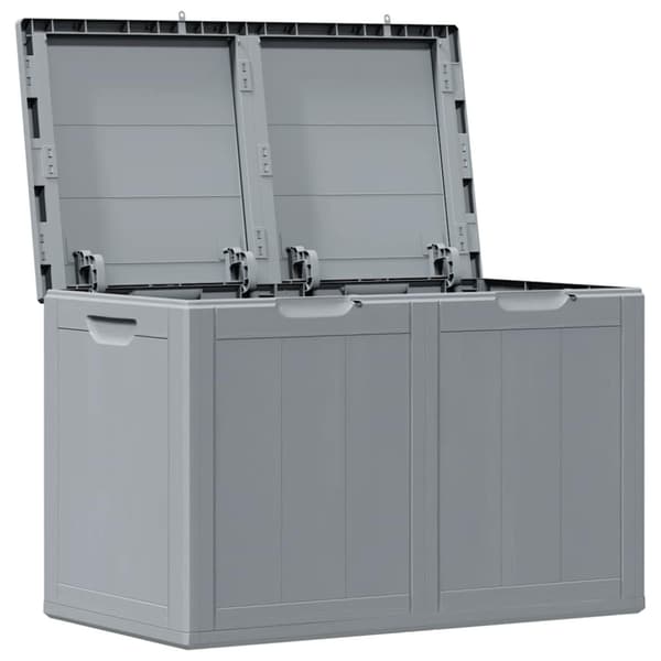 Dynbox 180 liter grå PP-träliknande