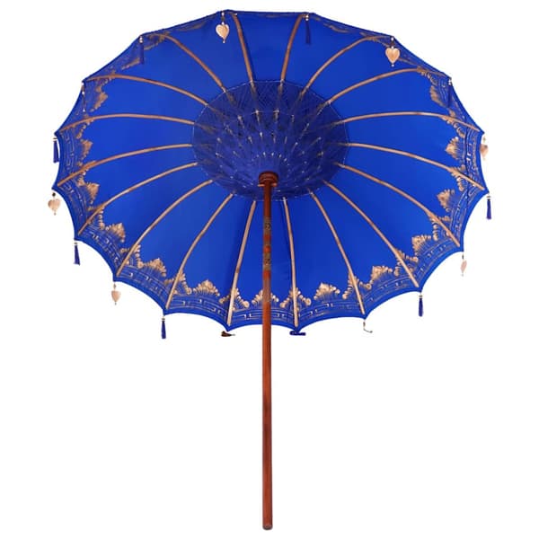 Balinesisk Parasol Blå 215 x 215 x 260 cm Bomull