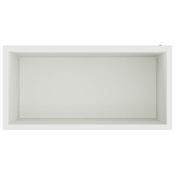 Odlingslåda med LED 2 st Vit 50 x 100 x 48 cm Stål