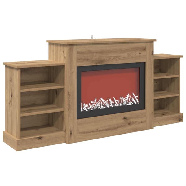 Elektrisk eldstad Artisan-ek 140 x 30 x 67 cm Konstruerat trä