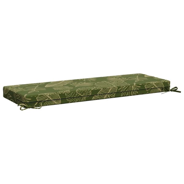 Bänk kudde SOEST 100% Polyester Bladdesign 120 x 40 x 8 cm