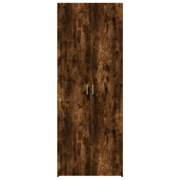Högskåp rökfärgad ek 70x42,5x185 cm konstruerat trä