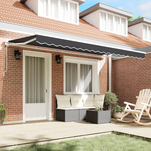 Markisväv Antracit 4 x 2 m Polyester